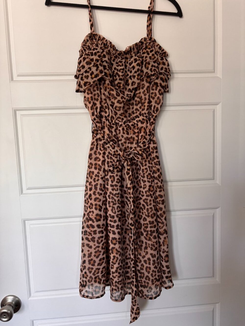 INC Womens Cheetah Print Spaghetti Strap Mini Dress
